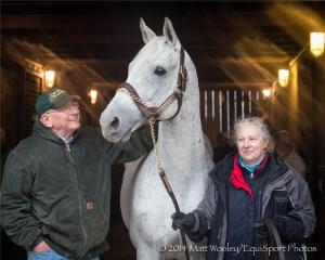 Silver Charm Arrives Home at Old Friends