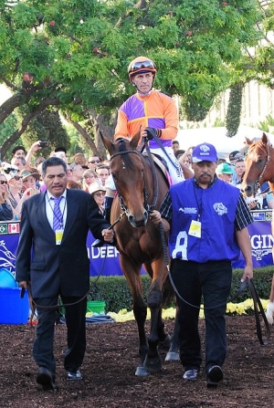 WHAT HORSE WON THE LAS VIRGENES STAKES (GII) AND WENT ON TO WIN THE BREEDERS' CUP DISTAFF (GI) TWICE?